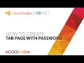 VB NET - Tab Page with Password