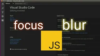 JavaScript Tutorial - focus blur