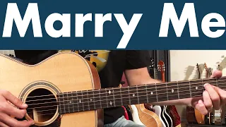 Download How To Play Marry Me On Guitar | Train Guitar Lesson + Tutorial + TABS MP3