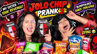 JOLO CHIP REVENGE PRANK💀🌶️| She Cried🤣| Didi ne mar dia | 🥵 World’sHottestChip🔥#jolochip #prank