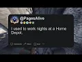 I used to work nights at a Home Depot