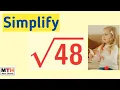Simplify square root of 48 sqrt 48 Simplify root 48