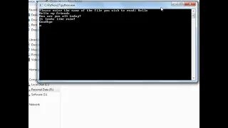 Reading from a Text File with Python