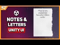 Creating Notes Letters In Unity -