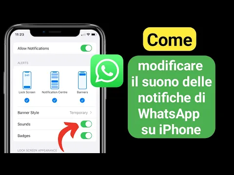 Download MP3 Come modificare il suono delle notifiche di WhatsApp su iPhone (iOS 17)