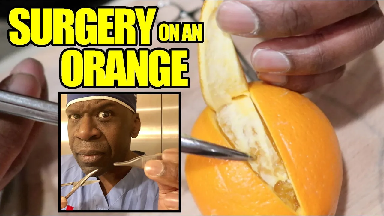 REAL SURGEON PERFORMS SURGERY ON AN ORANGE | Orthopedic Surgeon Explains How To Suture Like A Boss