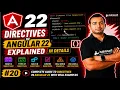 Directives in Angular 22 Explained in Details 2026 Angular 22 complete course 2026
