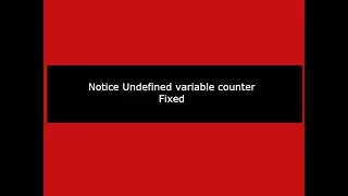 Notice Undefined variable in PHP Fixed
