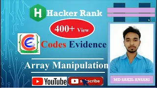 Solve Array Manipulation Problem On Hacker Rank Using C