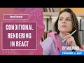 conditional rendering in react