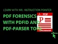 PDF Forensics Tutorial with pdfid and pdf-parser Tool 2024