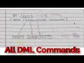 SQL tutorial 9 DML commands in SQL insert update delete commands