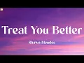 Lagu Shawn Mendes - Treat You Better (Lyrics) || One Direction, Adele, Wiz Khalifa (Playlist)