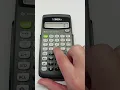 TI-30Xa Exponents Practice