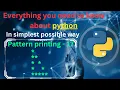 Pattern printing 17 hollow right half pyramid pattern printing in python python full course