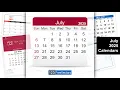 July 2025 Calendar 123FreeVectors