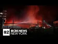 Firefighters battle massive overnight fire at Brooklyn industrial building