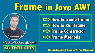 Frame in Java AWT How to Create Frame in Java AWT AWT Java Programming