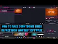 PAANO GUMAWA NG COUNTDOWN TIMER SA FREESHOW WORSHIP SOFTWARE How To Make A Countdown Timer