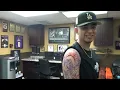 CLIENT ALMOST TAPPED ON HIS TATTOO