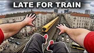 LATE for the TRAIN - Parkour POV (race the Tube)