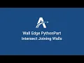 05 Intersect Joining Walls Wall Edge PythonParts in ALLPLAN