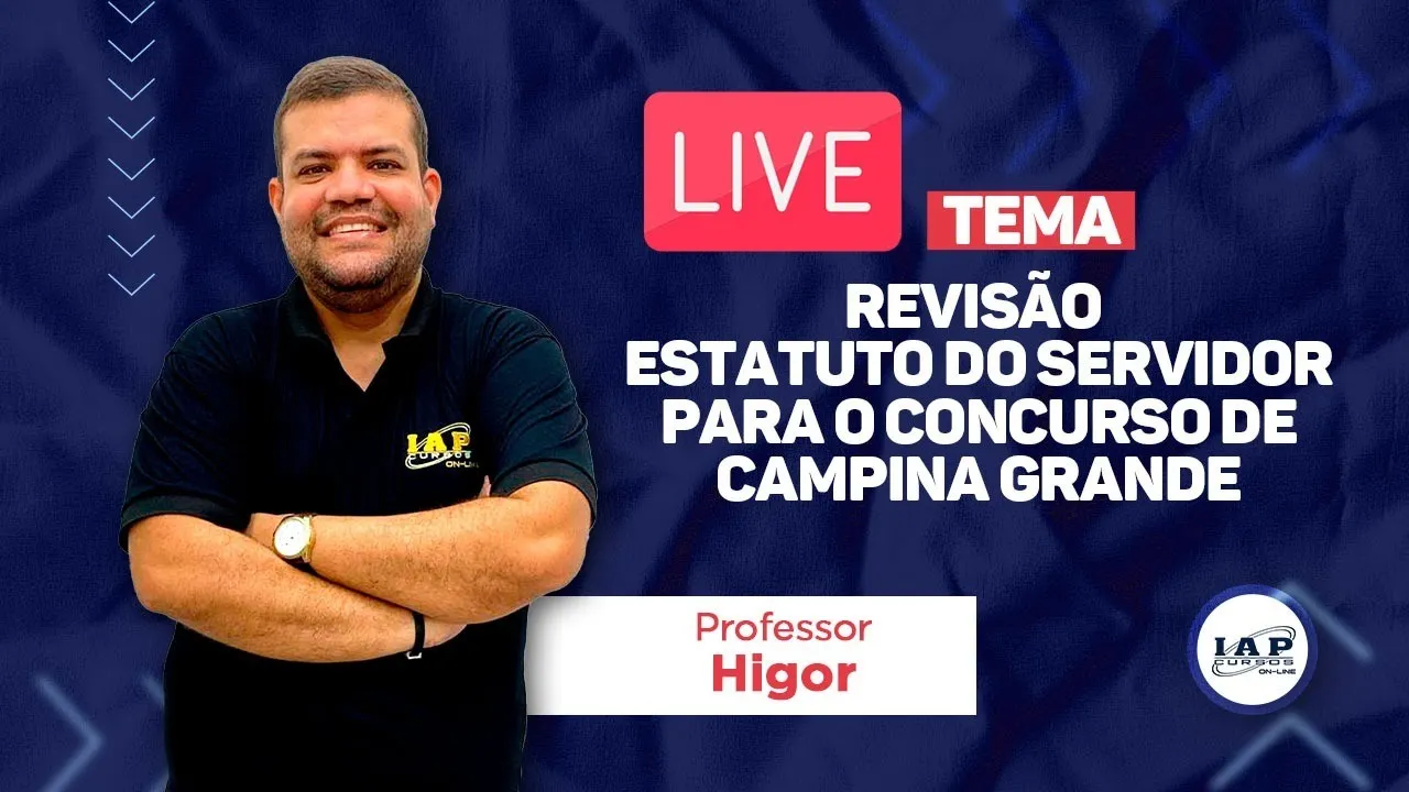 LIVE: REVISÃO DE REGIMENTO INTERNO PARA O CONCURSO DE CAMPINA GRANDE.