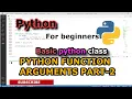 Python function Arguments Part 2 Python for beginners