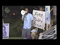Chris Rock Leads Bobby Brown Protesters Outside of Broward County Fla Jail July 6 2000