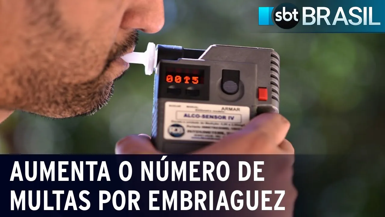 Aumenta o número de multas por embriaguez ao volante | SBT Brasil (01/01/24)