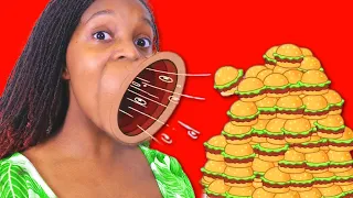SHE KEEPS ON EATING MY FOOD!