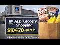 ALDI Grocery Shopping 104 70 Daily Buy in Hoffman Estates IL January 2026