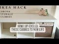 DIY Ikea Drona Cubbie Makeover Transformation