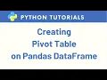 How to Create MS Excel Pivot Table in Python Pandas