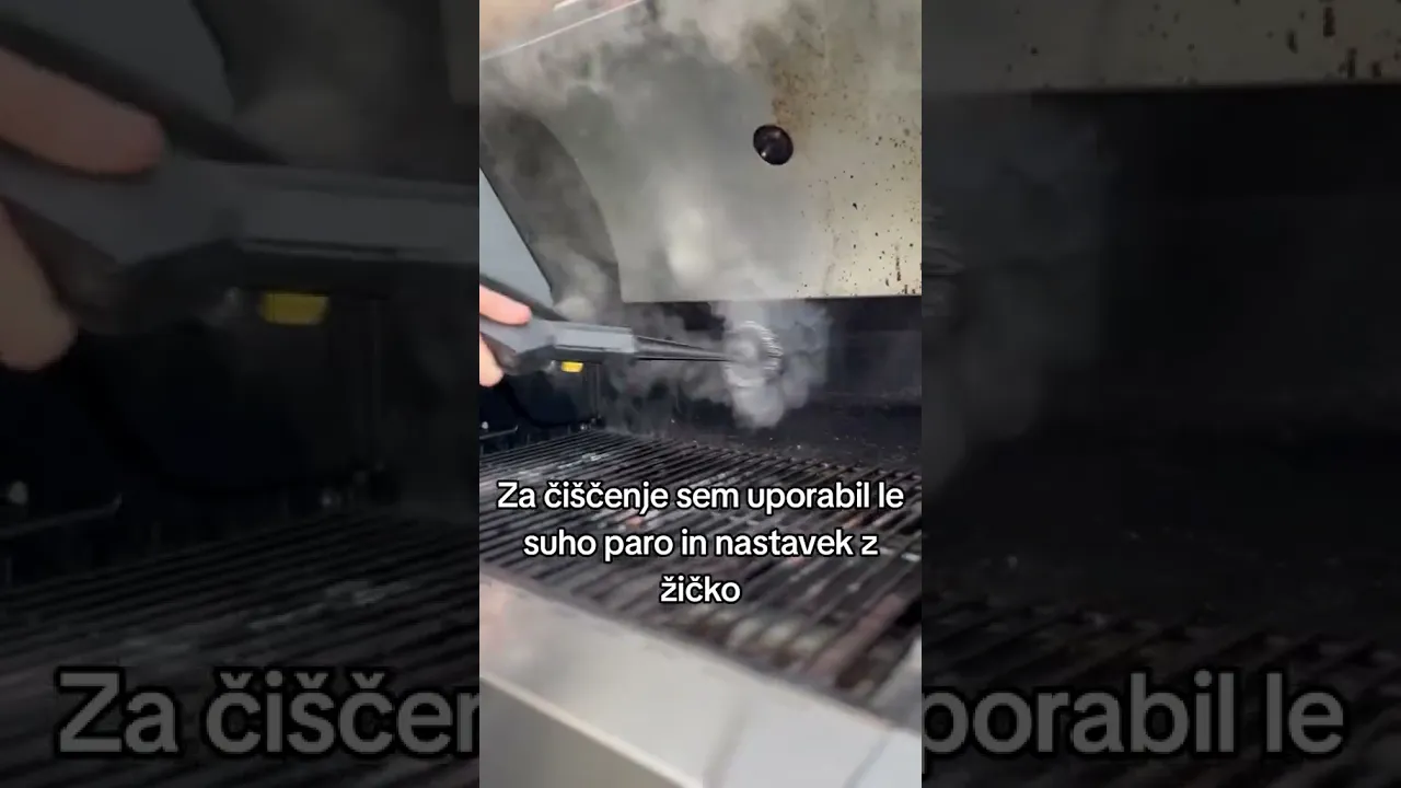 Grill cleaning demo