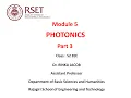 Lecture on Photonics - Part 3 by Dr Rinku Jacob
