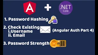Encrypt Password in NET 6 Password strength checker in Angular Check existing Email Part 4