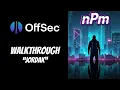 Offsec Proving Grounds Walkthrough - Jordak