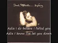 Adia by Sarah McLachlan with lyrics