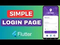 Simple Login Page Flutter UI Speed Code 2024