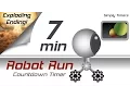 7 min racing robot countdown timer with exploding ending