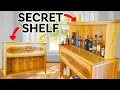 DIY Bar Liquor Cabinet That Rises and Lowers Prohibition Cabinet