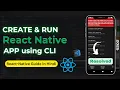 React Native CLI Guide Create Run Android App Step-by-Step React Native CLI 2025