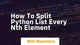How to split python list every nth element
