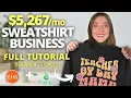 How to Make 5 267 a MONTH Selling SWEATSHIRTS on Etsy 2026 Print on Demand Beginner Tutorial