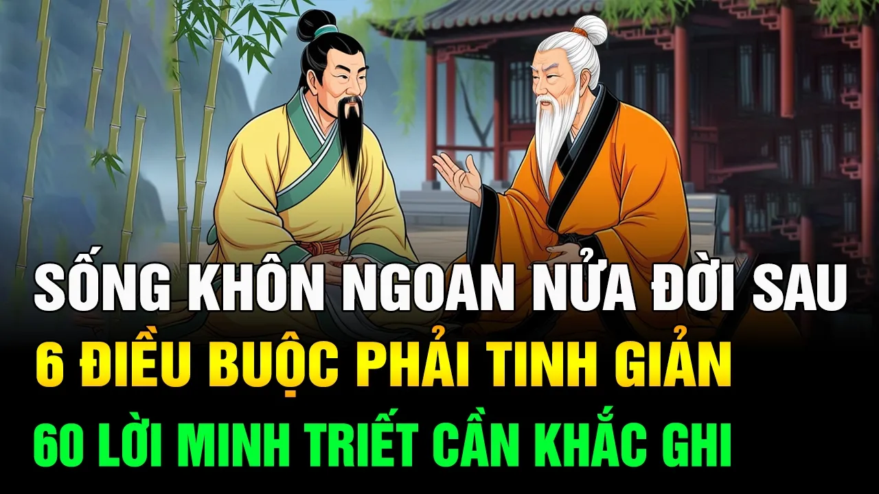 Outline Video Cách Sống Khôn Ngoan Nửa Đời Sau: 6 Điều Buộc Phải Tinh Giản - 60 Lời Minh Triết Thay Đổi Số Phận