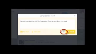 Twitter - Character countdown while composing a tweet