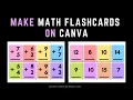 How to Create Printable Math Flashcards
