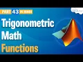 Trigonometric Functions - How to Use Trigonometric Math Functions in Matlab Matlab Tutorial