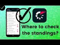 Where to check the standings on Flashscore